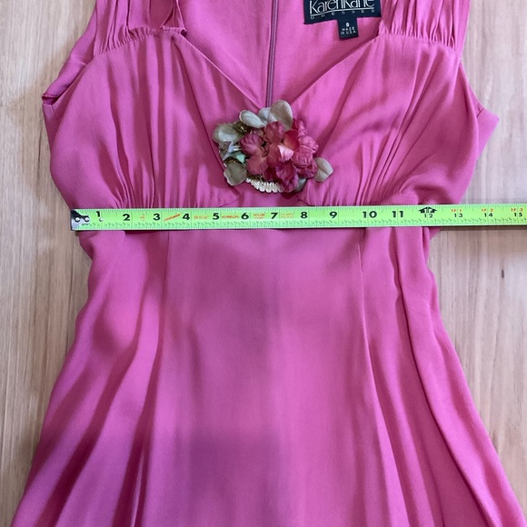 Karen Kane A Line Rose Dress w/Bronze Shawl, Size 8 - Picture 9 of 13